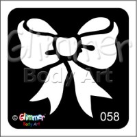 Glitter tattoo 058 Ribbon Bow Pack Of 5 (058 Ribbon Bow Pack Of 5)